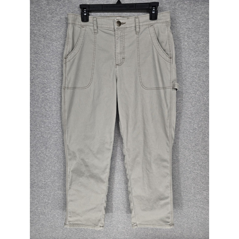 Lee Heritage Slim Straight Carpenter Crop Pant Beige/Tan/Off White Size 10M